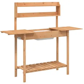 vidaXL Pflanztisch mit Waschbecken 147,5 x 44 x 139,5 cm