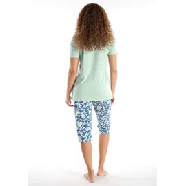 Götzburg Pyjama Kurzarm mit Motiv grün L (40)