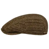 Stetson Flat Cap (1-St) Schirmmütze mit Schirm, Made in the EU beige XXL (62-63 cm)