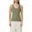 Geripptes Tanktop mit Spitze Grün L
