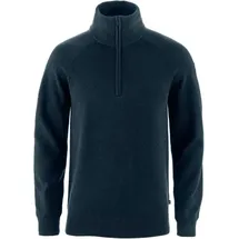 Fjällräven - Övik Lite Half Zip - Wollpullover Gr XXL blau