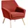 Max Winzer Sessel Alegro Veloursstoff Terracotta
