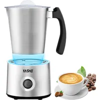 YASHE Milk Frother, 230 ml Milchaufschäumer Induktion, 550W Milchaufschäumer Elektrisch Spülmaschinenfest, für Latte Macchiato, Cappuccino, mit Dichtem Samtigem Schaum