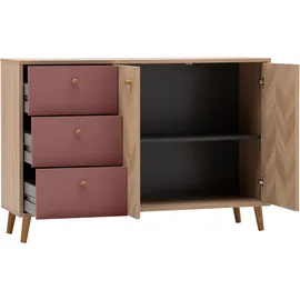 Schildmeyer Visby 109 x 73,9 x 33,05 cm Eiche hell/Mauve