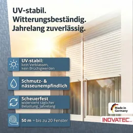 Inovatec Rollladen Gurtband Mini 14 mm 50 m Braun