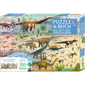Usborne Publishing Puzzle & Buch: Die Zeit der Dinosaurier