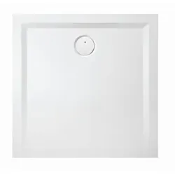 Hoesch Muna Mineralguss-Duschwanne 4161xA010 90x90x3cm, weiß, Material Solique