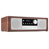 Audizio Lunata - DAB Radio mit CD Player, 100W Stereoanlage mit CD & Bluetooth 5.3 - Musikanlage mit HDMI, USB & AUX, Einfache Steuerung, DAB Plus Radio Musikanlage mit Fernbedienung - Silber