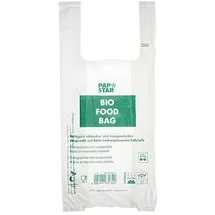 Papstar Hemdchen-Tragetasche, aus Bio-Folie, transparent