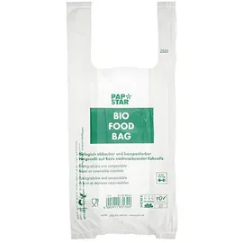 Papstar Hemdchen-Tragetasche, aus Bio-Folie, transparent