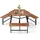 Costway Picknicktisch Set 4-tlg. Braun/Schwarz
