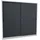 Pavoy Schiebetürenschrank Stahl 1950 x 2000 x 500 mm anthrazitgrau/lichtgrau 8 Böden