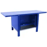 SimonRack Industriewerkbank mit Schrank, 1200x730 mm, Hohe strukturelle Steifigkeit, Tragfähigkeit 700 kg, Blau - BT-6 PRO