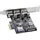 InLine Schnittstellenkarte, 3x+1x USB 3.0, PCIe, mit SATA Strom + LP-Slotblech