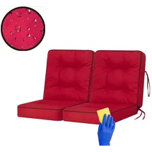 Bjird Bankauflage 100 x 50 x 5 cm rot 2 St.