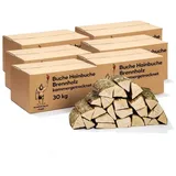 Neandertaler Feuer Kaminholz Brennholz Buche Grillholz Hartholz Buchenholz Feuerholz Holz, 180 kg 180 kg