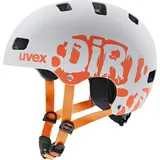 Uvex Kid 3 cc / robuster Fahrradhelm Kinder- - optimierte Belüftung - dirtbike light grey orange 51-55 cm