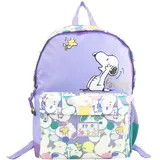 CYPBRANDS Unisex Kinder Snoopy Mochila Juvenil Adaptable A Trolley-1950 Rucksack, dunkelviolett