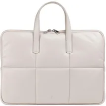 Dudu Togean Laptoptasche Leder 36 cm weiss