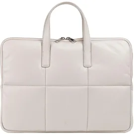Dudu Togean Laptoptasche Leder 36 cm weiss