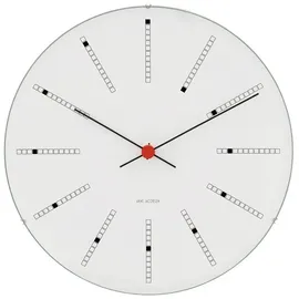 Arne Jacobsen Clocks Bankers Wanduhr 29 cm Ø 29 cm weiß