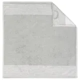 CAWÖ Two-Tone 590 Handtuch 50 x 50 cm platin