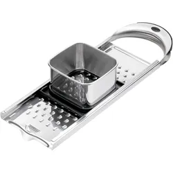 Spätzlehobel GEFU "Poker Straight Serum", silber (silberfarben), Edelstahl, Küchenreiben