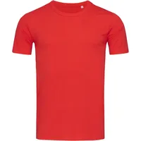 Stedman Morgan Crew Neck Rot ringgesponnene Baumwolle Medium Herren