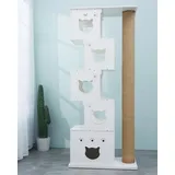 cats design Kratzbaum Multi Katzenbaum xxl große Katzen stabil D5a - Weiß