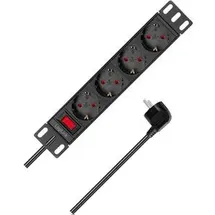 Logilink Steckdosenleiste 2 m Schwarz 4 St.