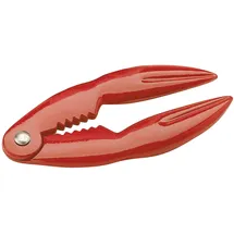 KitchenCraft Hummer-Knacker, Rot, Meeresfrüchte-Zange,14 cm x 7 cm