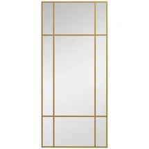 Homcom Wandspiegel 110 x 50 cm Gold