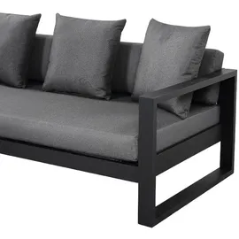 vente-unique Garten-Ecksofa - Aluminium - Anthrazit - MOLOKAI von MYLIA