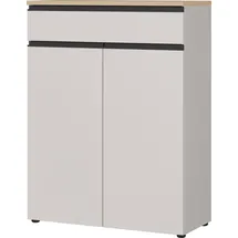 Germania Cormano 90 x 120 x 41 cm mit einem Schubkasten und zwei Türen grau / grau