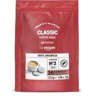 by Amazon Klassische Kaffeepads aus 100% Arabica, geeignet für Senseo-Maschinen, 36 Stück (1 Packung mit 36 Stück) – Rainforest Alliance-zertifiziert