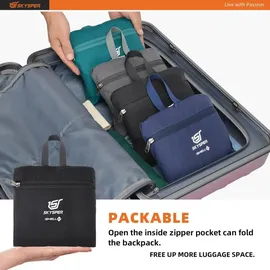 luxuskollektion Faltbarer Rucksack 20 l schwarz