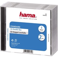Hama 44745 CD-Doppel-Leerhülle Standard 5er-Pack