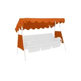 Angerer Dach & Seiten für Hollywoodschaukel Ersatz 200 x 120,0 cm orange