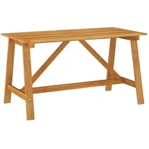 vidaXL Garten-Esstisch 140 x 70 x 73,5 cm Braun