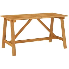 vidaXL Garten-Esstisch 140 x 70 x 73,5 cm Braun