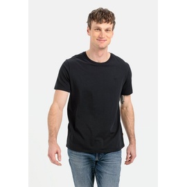 CAMEL ACTIVE T-Shirt mit Logo-Stitching, Anthrazit, XXL