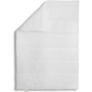 Bodyprotect Sommerdecke 155 x 220 cm, Bettdecke Ecoline, leichte Steppdecke, waschbar, Made in EU, Allergiker geeignet, weiß