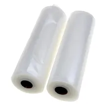 DOMO - 2 Rollen Einschweißfolie Für Vakuumierer + Folienschweißgeräte, 20cm X 6mtr