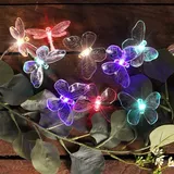 Hi Lichterkette Kunststoff 24 LEDs spritzwassergeschützt Solar