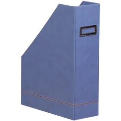 Rhodiarama Stehsammler aus Kunstleder, 10x25x31cm - Saphir 318838C