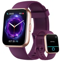 Smartwatch Damen mit Telefonfunktion, 1,85" HD Smart Watch mit Herzfrequenz SpO2 Schlafmonitor, Fitnessuhr Sportuhr 120+ Sportmodi 3ATM Wasserdicht, Schrittzähler Uhr Damen für Samsung iOS Android