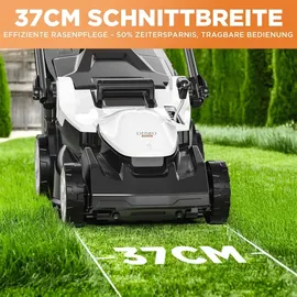 LiTHELi U20 Akku-Rasenmäher inkl. 2 x 4,0 Ah Akku