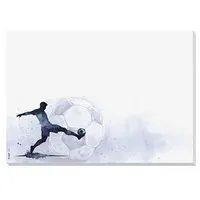 SIGEL Schreibtischunterlage Goal Zone hellblau Papier 42,0 x 29,7 cm, 30,0 Blatt