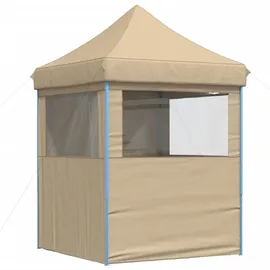 vidaXL Partyzelt Faltbar Pop-Up Beige 200x200x306 cm