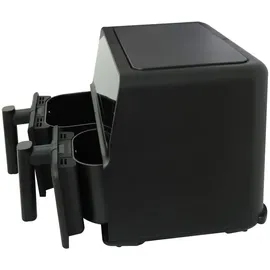 Westfalia Heißluft Fritteuse 9 L Doppelkammer schwarz